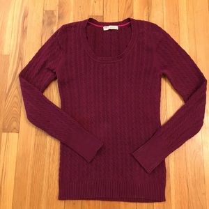 ❗️2 for 20❗️Old Navy maroon cable-knit sweater